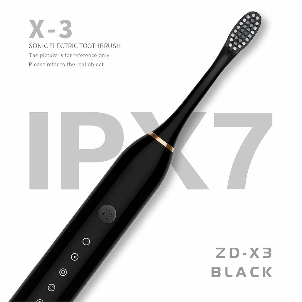 Sonic Electric Rechargeable Toothbrush for Adults (5 Modes, Extra Soft Bristles, 2-Min Timer