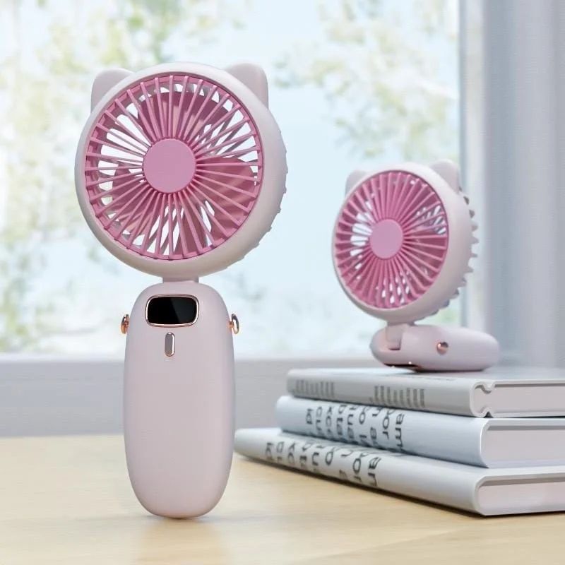 Mini Portable Usb Hand Fan with LED light, Handheld