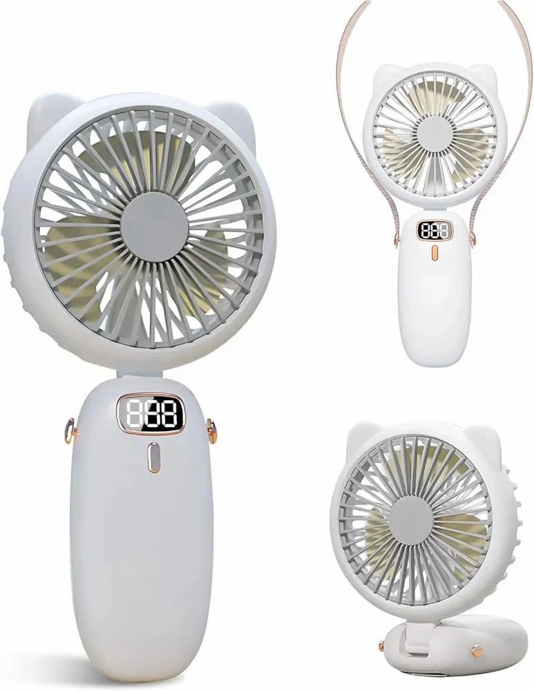 Mini Portable Usb Hand Fan with LED light, Handheld