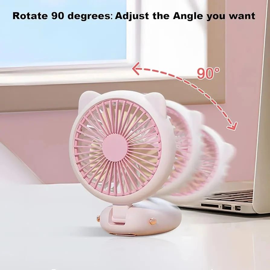 Mini Portable Usb Hand Fan with LED light, Handheld