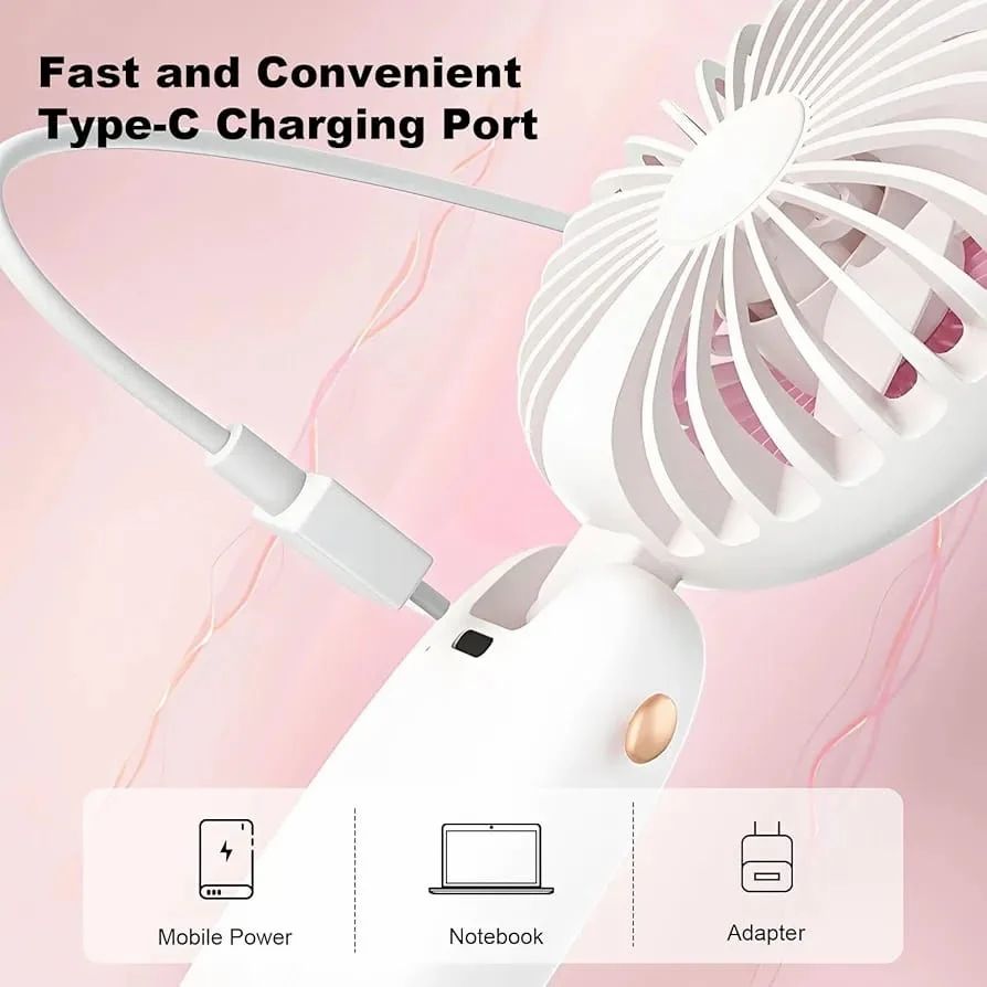 Mini Portable Usb Hand Fan with LED light, Handheld