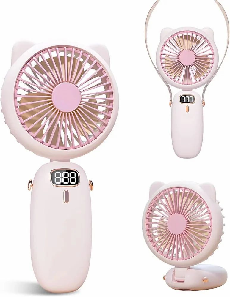 Mini Portable Usb Hand Fan with LED light, Handheld