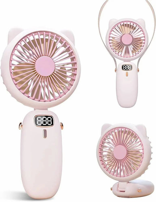 Mini Portable Usb Hand Fan with LED light, Handheld